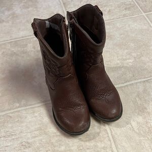 Cat & Jack brown toddler cowgirl boots